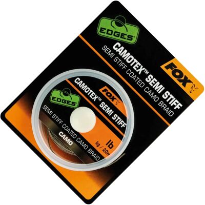 Fox Edges Camotex Semi-Stiff 20m - Rybářská Linka Fox Edges Camotex Semi-Stiff 20m - Rybářská Linka