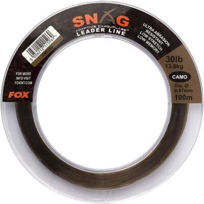 Fox Camo Snag Leader Line - Rybářská Linka Fox Camo Snag Leader Line - Rybářská Linka