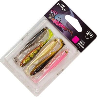 Fox Slick Shad 9 Cm UV Multicolore - Leurres de Pêche - Publicité Fox Slick Shad 9 Cm UV Multicolore - Leurres de Pêche - Publicité