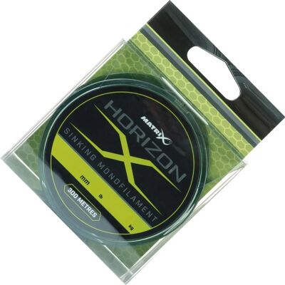 Matrix Horizon X Sinkendes Monofilament 300m - Schwarz/Grün - 6 Lbs Matrix Horizon X Sinkendes Monofilament 300m - Schwarz/Grün - 6 Lbs