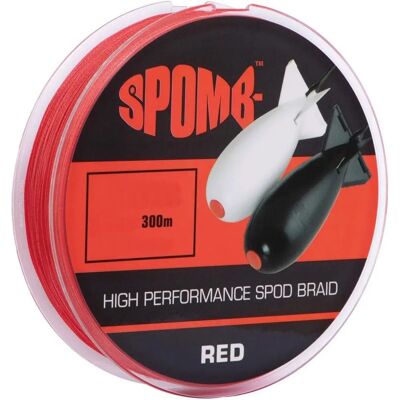 Fil de pêche Braid Spomb - 300m, 20lb, Rouge - Pêche à la carpe - Publicité Fil de pêche Braid Spomb - 300m, 20lb, Rouge - Pêche à la carpe - Publicité