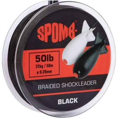 Spomb Leader en Fils Tressé - Noir - 50 M - Publicité Spomb Leader en Fils Tressé - Noir - 50 M - Publicité