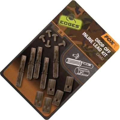 Kit di Piombi Inline Edges Camo di Fox - Kit da Pesca Kit di Piombi Inline Edges Camo di Fox - Kit da Pesca