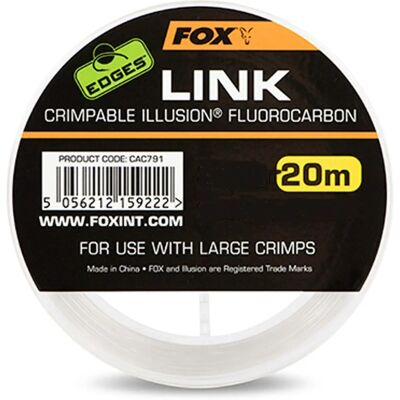 Fox Fluorocarbon Edges Link Illusion - 20 M Transparent - 0.640 Mm - Publicité Fox Fluorocarbon Edges Link Illusion - 20 M Transparent - 0.640 Mm - Publicité