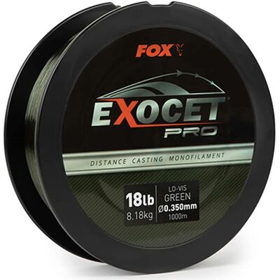 Fox Exocet Pro 1000m Vert Faible Visibilité - Ligne de Pêche - Publicité Fox Exocet Pro 1000m Vert Faible Visibilité - Ligne de Pêche - Publicité