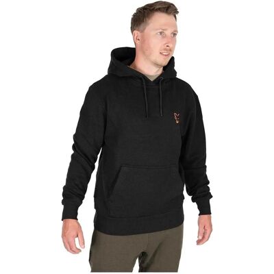 Fox - Hoody Collection - Schwarz Meliert - Orange Logo - Hoodie Fox - Hoody Collection - Schwarz Meliert - Orange Logo - Hoodie