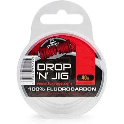 Fluorokarbonová Linka Drop 'N' Jig od Fox Rage - 40m - Transparentní Fluorokarbonová Linka Drop 'N' Jig od Fox Rage - 40m - Transparentní