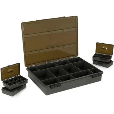 Caja de Pesca Transparente Eos Loaded de Fox International - Organizador de Accesorios Caja de Pesca Transparente Eos Loaded de Fox International - Organizador de Accesorios
