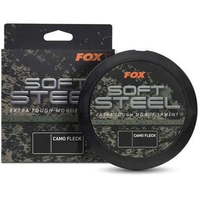 Fox Soft Steel Fleck Camo Mono - 0,37mm, 1000m, 9,1kg - Ligne de pêche - Publicité Fox Soft Steel Fleck Camo Mono - 0,37mm, 1000m, 9,1kg - Ligne de pêche - Publicité