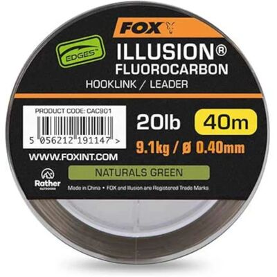 Fox Modèle 0,40 mm Ligne en fluorocarbone verte - Ligne de pêche - Publicité Fox Modèle 0,40 mm Ligne en fluorocarbone verte - Ligne de pêche - Publicité