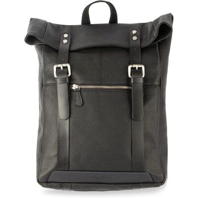Silver Street London Claude Leather Backpack - Black - Backpack Silver Street London Claude Leather Backpack - Black - Backpack