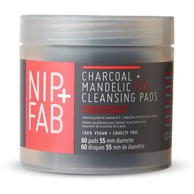 Nip+Fab Discos Diarios con Carbón y Ácido Mandélico - Discos Faciales Nip+Fab Discos Diarios con Carbón y Ácido Mandélico - Discos Faciales