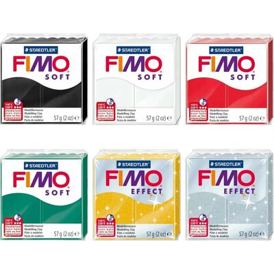 Staedtler - FIMO Soft and Effect - 57g - Set of 6 colours - Modeling clay Staedtler - FIMO Soft and Effect - 57g - Set of 6 colours - Modeling clay