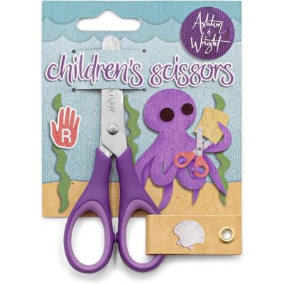 Ashton and Wright - Kids Soft Grip Scissors - Violet - Scissors - Publicité Ashton and Wright - Kids Soft Grip Scissors - Violet - Scissors - Publicité