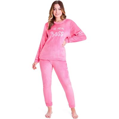 CityComfort Women's Pink Pyjamas - Soft Warm Lounge Wear CityComfort Women's Pink Pyjamas - Soft Warm Lounge Wear