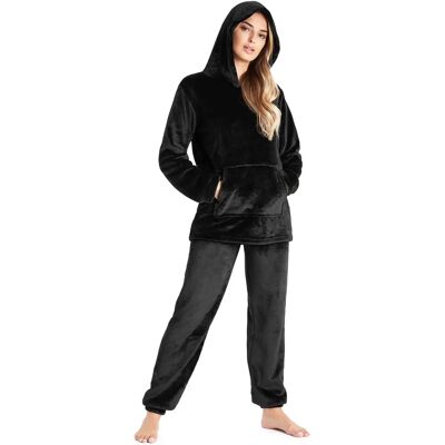 CityComfort Conjunto de Pijamas Feminino - Top com Capuz e Calças Jogging - Roupa de Dormir CityComfort Conjunto de Pijamas Feminino - Top com Capuz e Calças Jogging - Roupa de Dormir