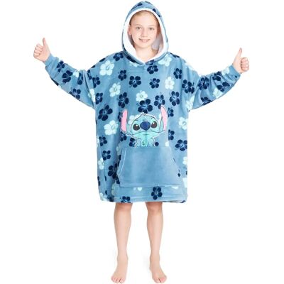Disney Stitch Flowers Manta com Capuz para Crianças Disney Stitch Flowers Manta com Capuz para Crianças