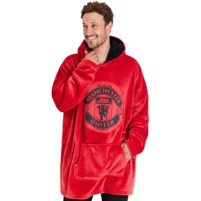 Manchester United FC Oversized RED Hoodie Blanket - Hoodie & Blanket for Men Manchester United FC Oversized RED Hoodie Blanket - Hoodie & Blanket for Men