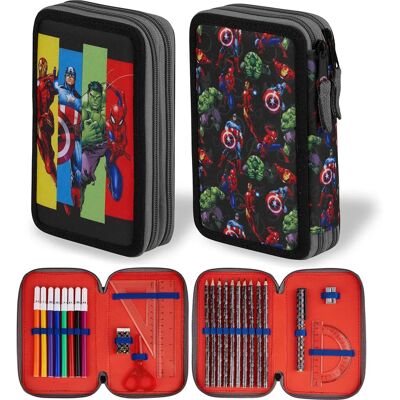 Estojo Marvel - Conjunto de material escolar Avengers Estojo Marvel - Conjunto de material escolar Avengers