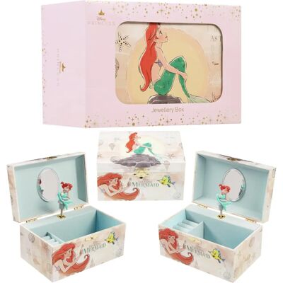 Caixa de joias musical Disney Princesas para meninas - Ideia de presente Caixa de joias musical Disney Princesas para meninas - Ideia de presente