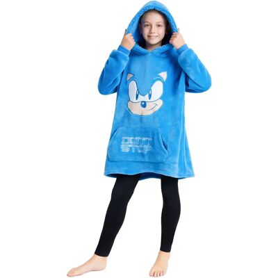 Poncho à capuche oversize Sonic le Hérisson - Hooded Poncho - Publicité Poncho à capuche oversize Sonic le Hérisson - Hooded Poncho - Publicité