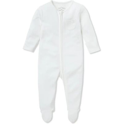 MORI Baby Bio-Baumwolle Bambus Schlafanzug - Zwei-Wege-Reißverschluss MORI Baby Bio-Baumwolle Bambus Schlafanzug - Zwei-Wege-Reißverschluss