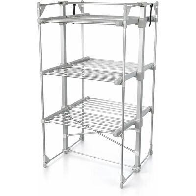 Oypla - 3 Tier Heated Clothes Horse - Clothes Airer Oypla - 3 Tier Heated Clothes Horse - Clothes Airer