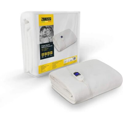 Zanussi Electric Blanket - Heated Single Fitted Underblanket - 9 Heat Settings - Electric Blanket Zanussi Electric Blanket - Heated Single Fitted Underblanket - 9 Heat Settings - Electric Blanket
