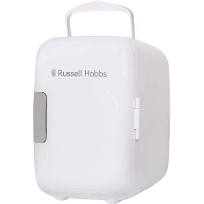 Russell Hobbs RH4CLR1001 Mini Fridge - White - 4L Portable Cooler & Warmer Russell Hobbs RH4CLR1001 Mini Fridge - White - 4L Portable Cooler & Warmer