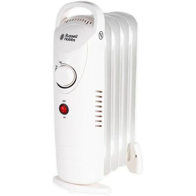 Russell Hobbs White 5 Fin Oil Filled Radiator - Oil Filled Radiator Russell Hobbs White 5 Fin Oil Filled Radiator - Oil Filled Radiator