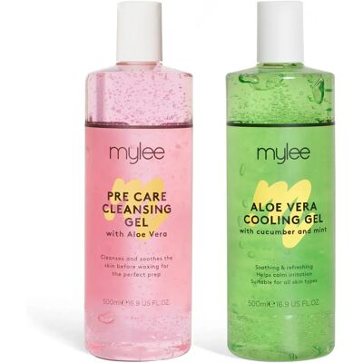 Mylee - Kit de Cuidados Pré e Pós - Gel de Aloe Vera - Kit de Cuidados Mylee - Kit de Cuidados Pré e Pós - Gel de Aloe Vera - Kit de Cuidados