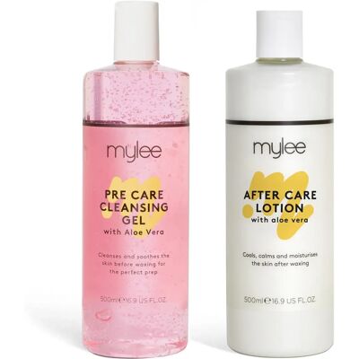 Kit de Soin Pré & Après Épilation Mylee - Rafraîchisseur Peau, 2x500ml - Publicité Kit de Soin Pré & Après Épilation Mylee - Rafraîchisseur Peau, 2x500ml - Publicité