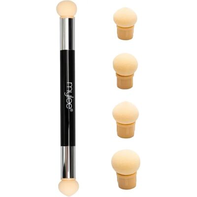 Mylee Applicateur en Éponge Double-Ended - Outil pour Ongles - Pigments, Paillettes et Flocons - Publicité Mylee Applicateur en Éponge Double-Ended - Outil pour Ongles - Pigments, Paillettes et Flocons - Publicité