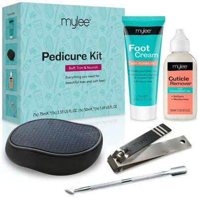 Mylee - Kit pédicure - Lime cristal - Crème pour pieds - Coupe-ongles - Publicité Mylee - Kit pédicure - Lime cristal - Crème pour pieds - Coupe-ongles - Publicité