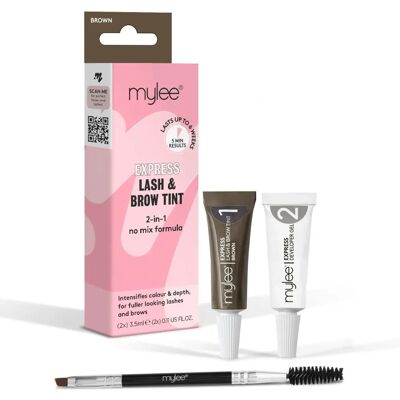 Kit de Teinture Sourcils et Cils Mylee - Marron - Publicité Kit de Teinture Sourcils et Cils Mylee - Marron - Publicité