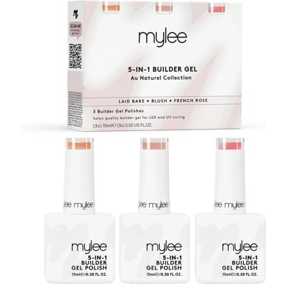 Mylee MYGEL 5-en-1 Builder Gels Trio - Coffret de Vernis - Publicité Mylee MYGEL 5-en-1 Builder Gels Trio - Coffret de Vernis - Publicité