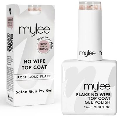 Mylee - Nail Gel Polish Flake - Flake - No-Wipe - 15ml - Top Coat Mylee - Nail Gel Polish Flake - Flake - No-Wipe - 15ml - Top Coat