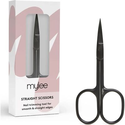 Mylee - Straight Edge Nail Scissors - Matte Black - Publicité Mylee - Straight Edge Nail Scissors - Matte Black - Publicité