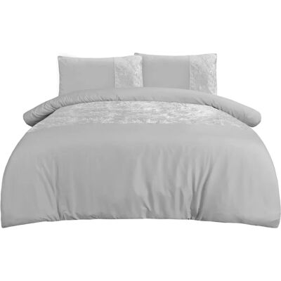 Sleepdown Velvet Duvet Cover Set - King Size Luxury Bedding Sleepdown Velvet Duvet Cover Set - King Size Luxury Bedding
