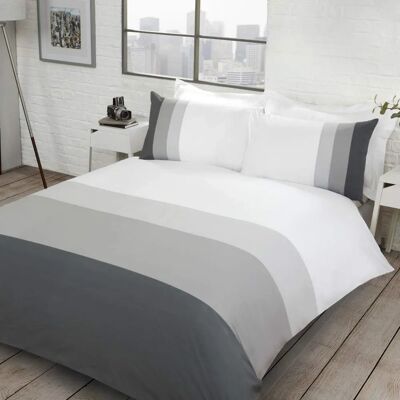 Sleepdown Model Reversible Grey Bedding Set - Bedding Set Sleepdown Model Reversible Grey Bedding Set - Bedding Set