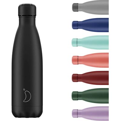 Chilly's Bottle All Black Monochrome 260ml - Wasserflasche Chilly's Bottle All Black Monochrome 260ml - Wasserflasche