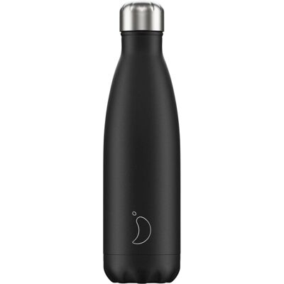 Chilly's Monochrome Matte Edition B500MOBLK Trinkflasche - 500 ml Edelstahl Chilly's Monochrome Matte Edition B500MOBLK Trinkflasche - 500 ml Edelstahl