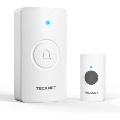 TeckNet - Wireless Doorbell - Blue - 1000ft - Doorbell TeckNet - Wireless Doorbell - Blue - 1000ft - Doorbell