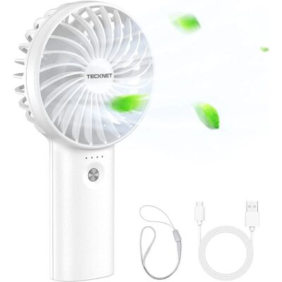 TeckNet - Mini Handheld Fan - 5200mAh - Power Bank - Fan TeckNet - Mini Handheld Fan - 5200mAh - Power Bank - Fan
