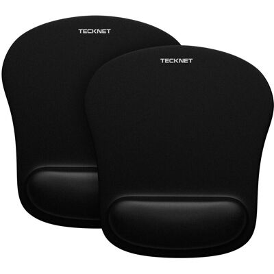 TeckNet - 2 Pack - Memory Foam - Non-slip Rubber base - Mouse mat TeckNet - 2 Pack - Memory Foam - Non-slip Rubber base - Mouse mat