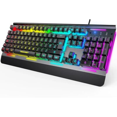 TeckNet - Online RGB Gaming Keyboard - 105 Keys - Keyboard TeckNet - Online RGB Gaming Keyboard - 105 Keys - Keyboard
