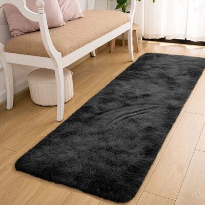 Imperial Rooms Black Shaggy Rug - Rug Imperial Rooms Black Shaggy Rug - Rug