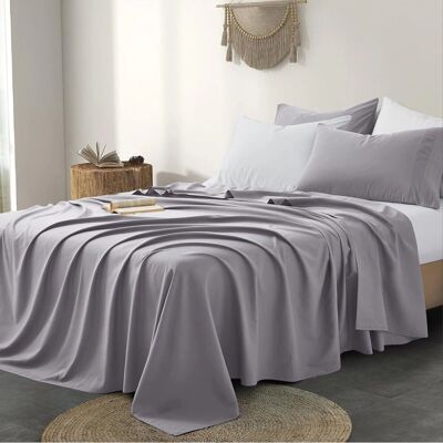 Imperial Rooms - Single Grey 175x275 cm - Flat Sheet Imperial Rooms - Single Grey 175x275 cm - Flat Sheet