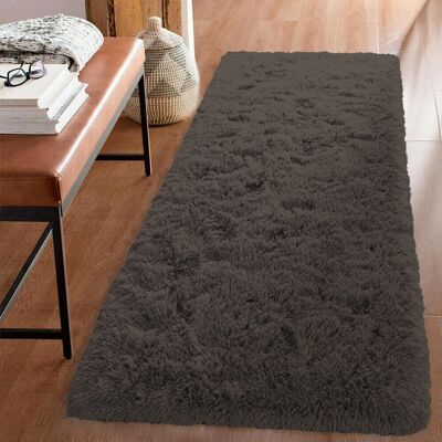 Imperial Rooms - Brown Runner Rug - Fluffy Shaggy - Rug Imperial Rooms - Brown Runner Rug - Fluffy Shaggy - Rug