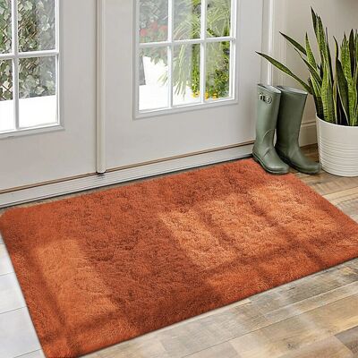 Imperial Rooms Rust 60x110cm Fluffy Rug - Area Rug for Bedroom & Living Room Imperial Rooms Rust 60x110cm Fluffy Rug - Area Rug for Bedroom & Living Room